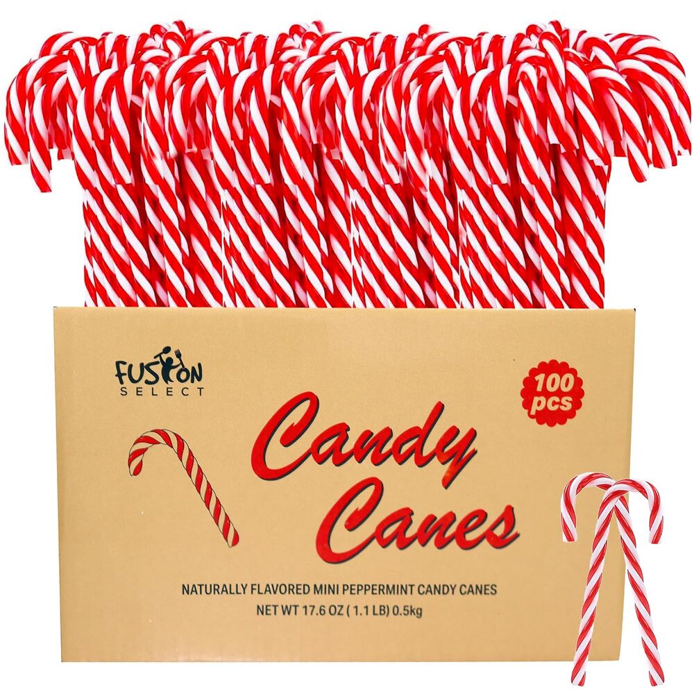 Fusion Select 100 Pcs Mini Candy Canes